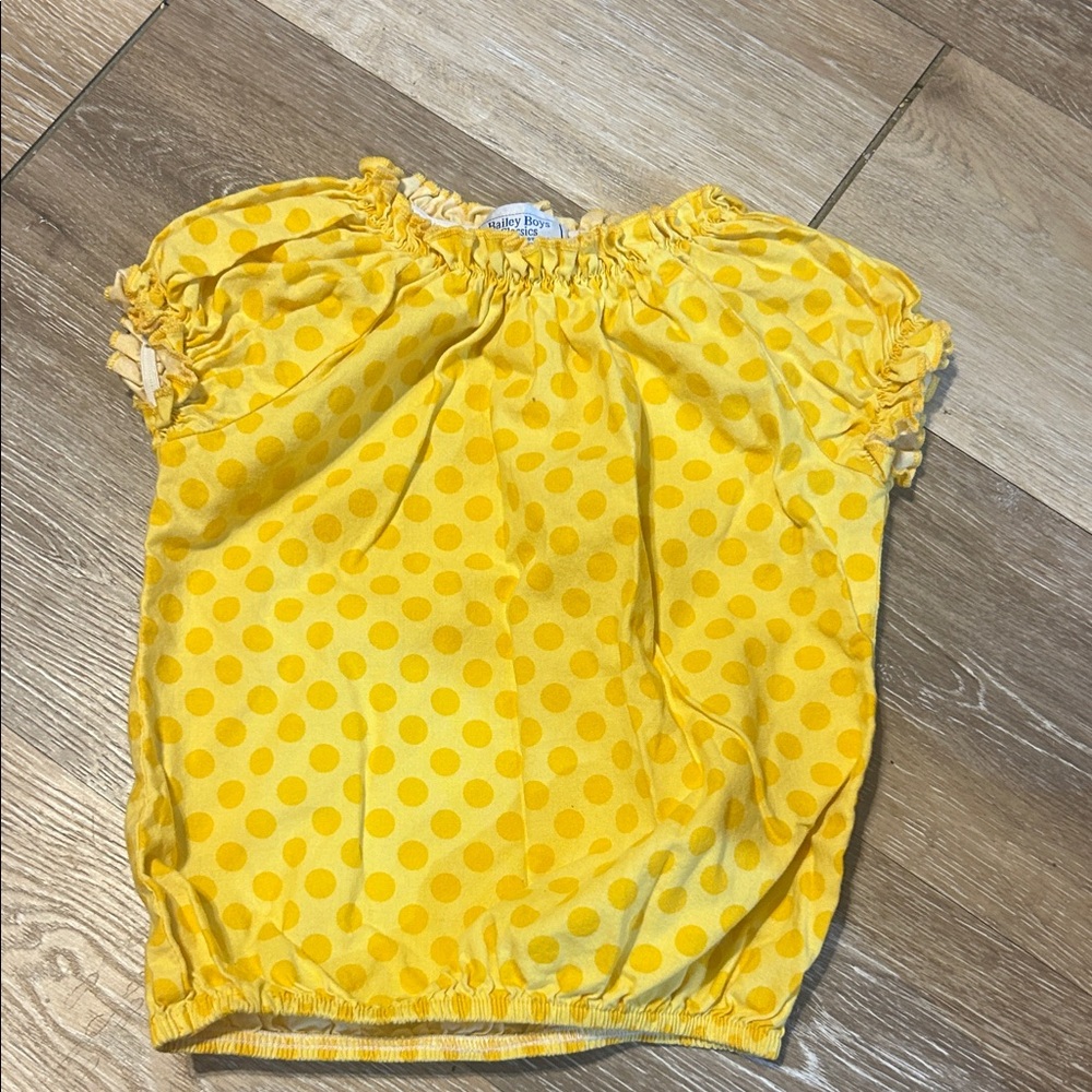 Yellow Polka Dot Blouse 💥